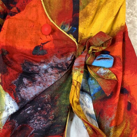 Aruna Arya Miss Simoni dopamine color splash dress, m - Picture 6 of 8